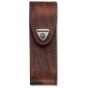 Victorinox Leather Belt Pouch/Sheath. Brown with hook and loop fastener. 40548
